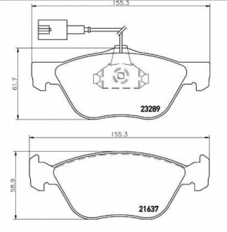 KLOCKI HAMULCOWE TEXTAR PRZÓD ALFA FIAT LANCIA: ZASTOSOWANIE -> TARCZE WENTYLOWANE (2)