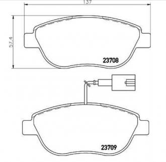 KLOCKI HAMULCOWE TEXTAR 500 ABARTH, BRAVO II, LINEA, STILO, DELTA III (2)