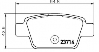 KLOCKI HAMULCOWE TYŁ TEXTAR MITO, BRAVO II, LINEA, STILO, DELTA III (2)