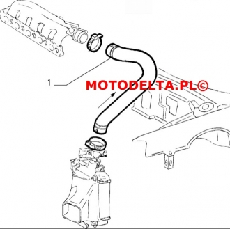 PRZEWÓD INTERCOOLER KOLEKTOR ALFA ROMEO 156 1.9 JTD (2)