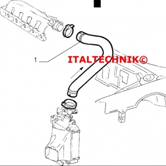 PRZEWÓD  INTERCOOLER KOLEKTOR ALFA ROMEO 147 GT 1.9 JTD JTDM (2)