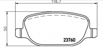 KLOCKI HAMULCOWE TEXTAR TYŁ AR 159 SPIDER LANCIA THESIS (2)