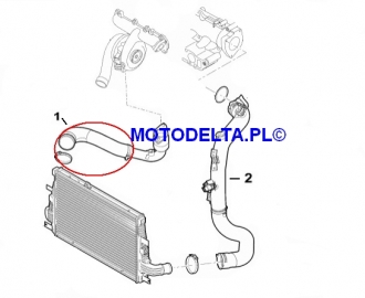RURA TURBINA INTERCOOLER ALFA ROMEO 159 Brera 2.4 JTDM