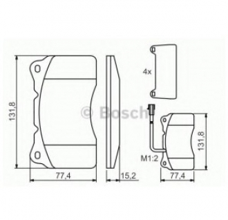 KLOCKI HAMULCOWE RH PRZÓD SYSTEM BREMBO (2)