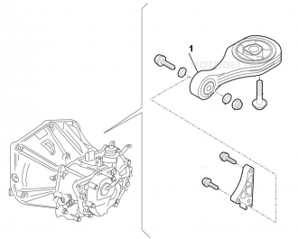 PODUSZKA WSPORNIK SILNIKA SKRZYNI FIAT LANCIA 1.4 TJET (3)