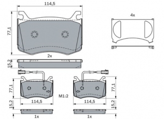 KLOCKI HAMULCOWE PRZEDNIE BOSCH ALFA ROMEO GIULIA STELVIO (2)