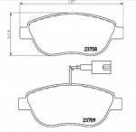 Obrazek 2 dla: KLOCKI HAMULCOWE TEXTAR 500 ABARTH, BRAVO II, LINEA, STILO, DELTA III