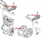 Obrazek 2 dla: FIAT STILO PODUSZKA ŁAPA SILNIKA 1,9 JTD 115KM 120KM